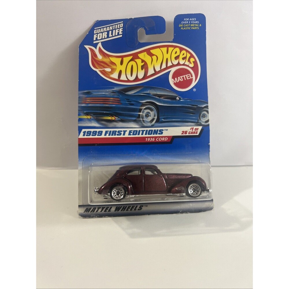 Hot Wheels 1999 First Editions 1936 Cord 1/26 #649